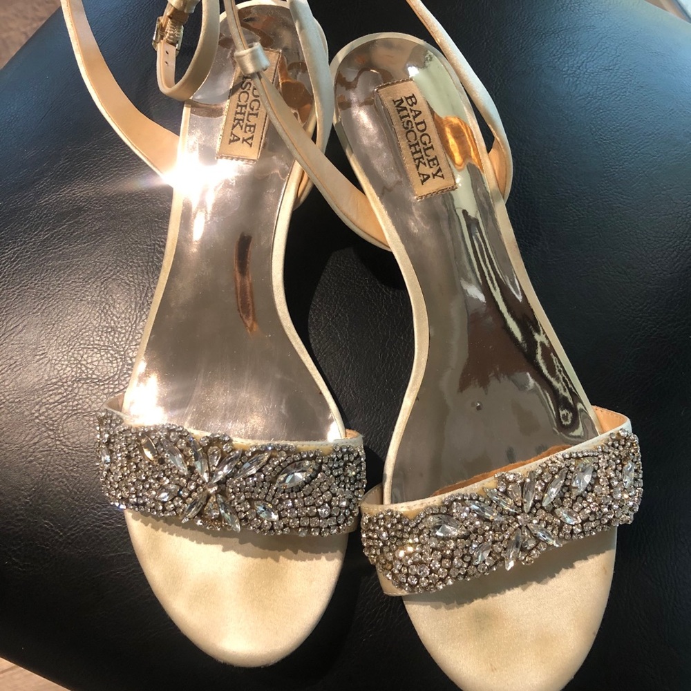 Badgley Mischka Hatch Crystal Embellished Sandals